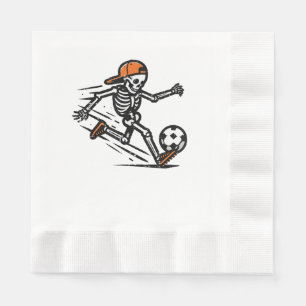 Serviette En Papier Halloween Squelette Football Costume de football H