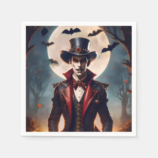 Serviette En Papier Halloween Steampunk Gothique Zombie Vampire