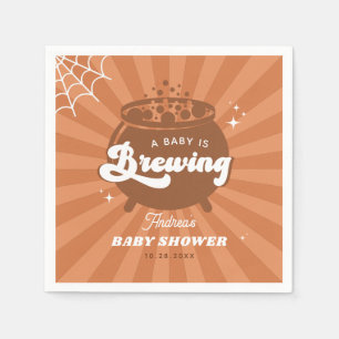 Serviette En Papier Halloween super Un Bébé Brasse Baby shower