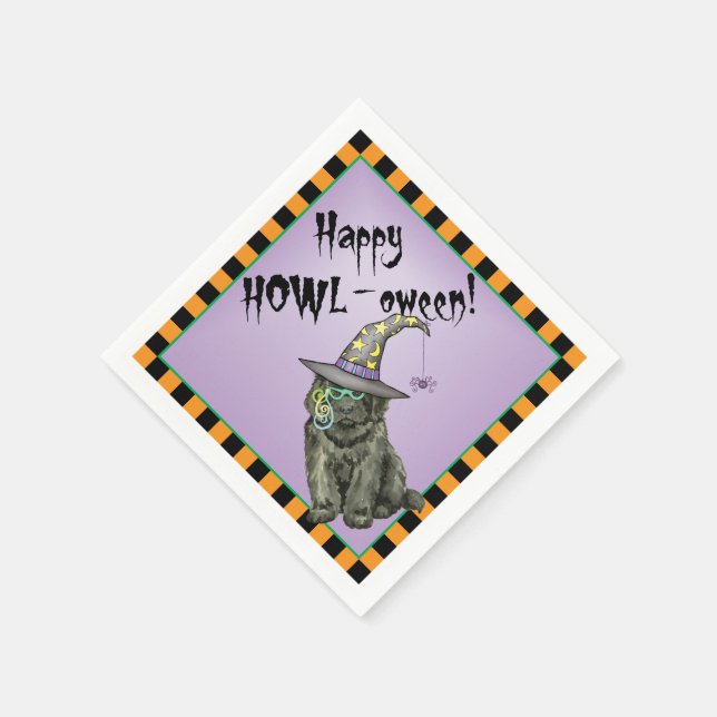 Serviette En Papier Halloween Terre-Neuve (Coin)
