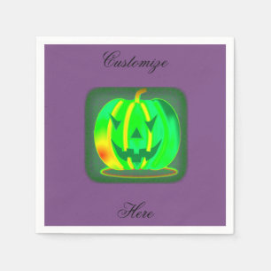 Serviette En Papier Halloween Thunder_Cove de Jack vert o-lantern