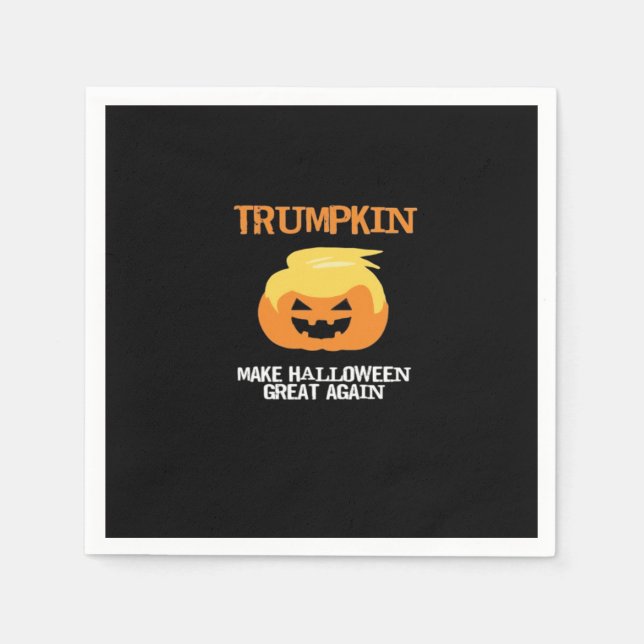 Serviette En Papier Halloween Trumpkin V3 (Devant)
