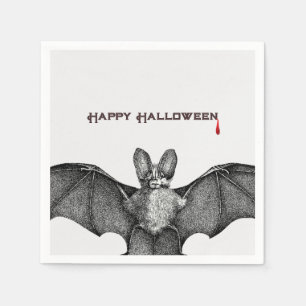 Serviette En Papier Halloween Vampire Bat