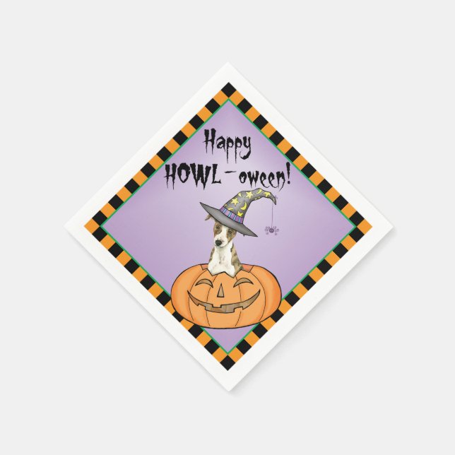 Serviette En Papier Halloween Whippet (Coin)
