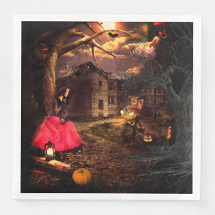 Serviette En Papier Halloween Witchy