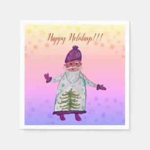 Serviette En Papier Hally Holidays Santa Claus Napkins