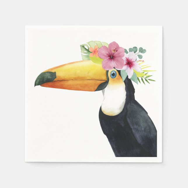 Serviette En Papier Halo tropical - Toucan (Devant)