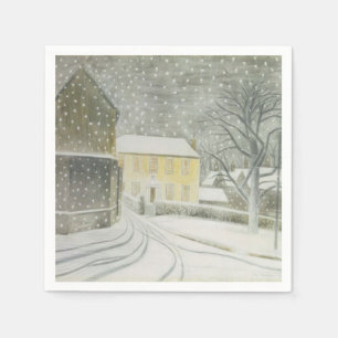 Serviette En Papier Halstead Road à Neige (par Eric Ravilious)