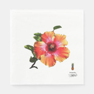 Serviette En Papier HAMbyWG Hawaiin Hibiscus Flower