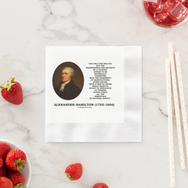 Serviette En Papier Hamilton Wealth Independence Security Manufactures (En situation)