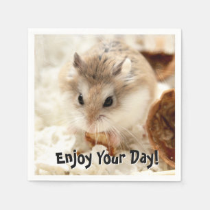 Serviette En Papier Hammyville - Cute Hamster