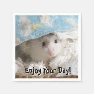 Serviette En Papier Hammyville - hamster mignon