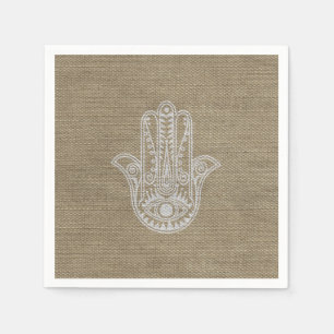 Serviette En Papier HAMSA Main de Fatima symbole amulet