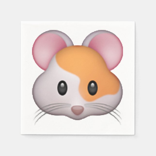 Serviette En Papier Hamster - Emoji (Devant)