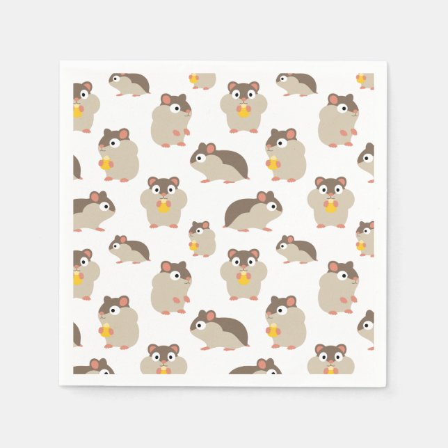 Serviette En Papier Hamsters (Devant)