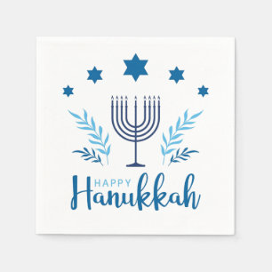 Serviette En Papier Hannukah menorah   