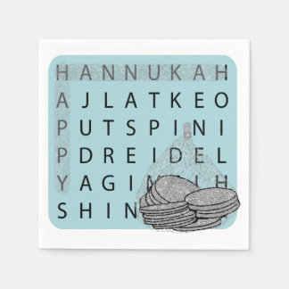 Serviette En Papier Hanoukka Mot-mot-clé Gelt