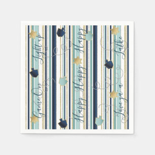 Serviette En Papier Hanoukka Napkin Personnalise Le Nouveau Élégant Au