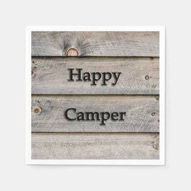 Serviette En Papier Happy Camper (Devant)