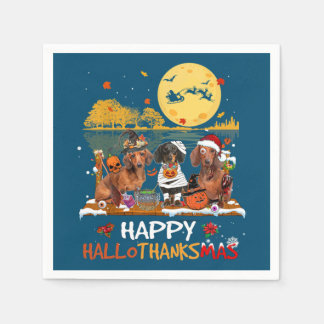 Serviette En Papier Happy Hallothanksmas Halloween Thanksgiv