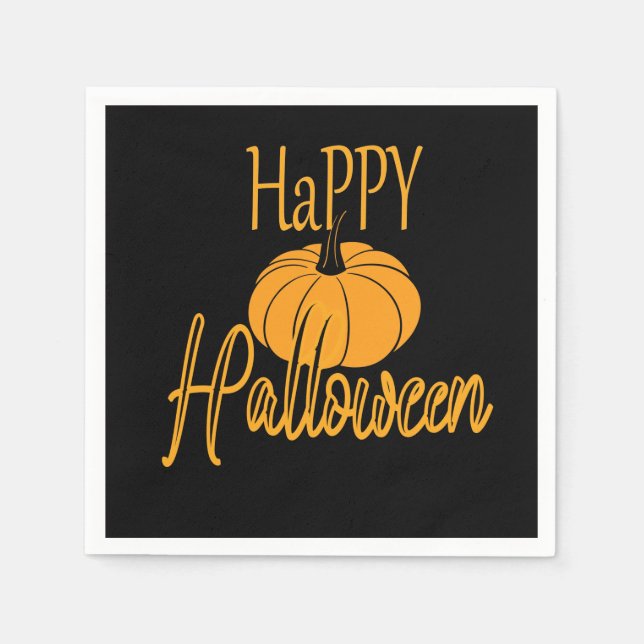 Serviette En Papier Happy Halloween (Devant)