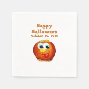 Serviette En Papier Happy Halloween goofy Jack-O-Lantern