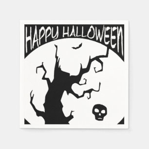 Serviette En Papier Happy Halloween papier arbre Éffrayant Napkin