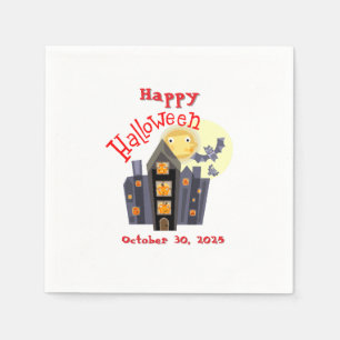 Serviette En Papier Happy Halloween Spook House et plus
