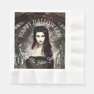 Serviette En Papier Happy Halloween Steampunk Gothic Fallen Angel