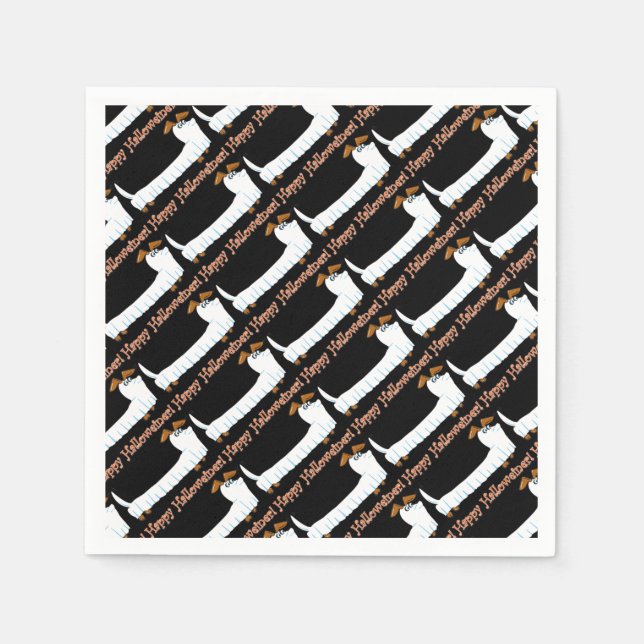 Serviette En Papier Happy-Halloweiner (Devant)
