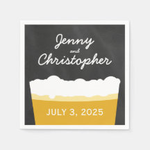 Happy Hour Brewery Craft Bière Party Napkins