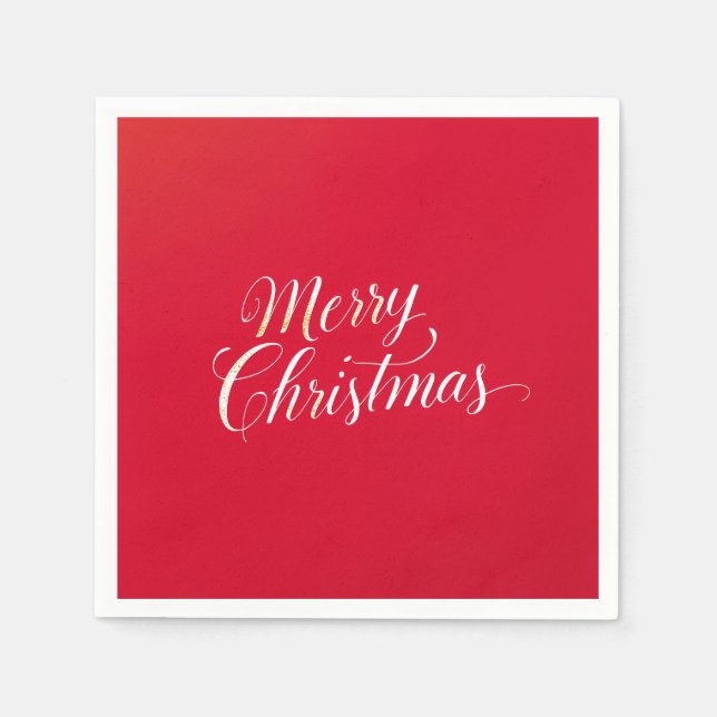 Serviette En Papier Happy New Year Merry Christmas Holiday Season (Devant)