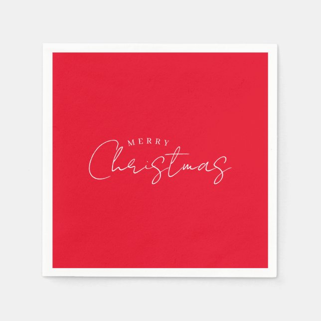 Serviette En Papier Happy New Year Merry Christmas Holiday Season (Devant)