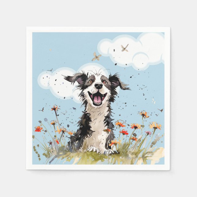 Serviette En Papier Happy Pup (Devant)