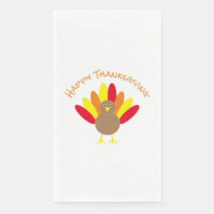 Serviette En Papier Happy Thanksgiving