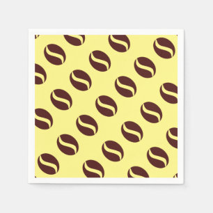 Serviette En Papier Haricot de café funky