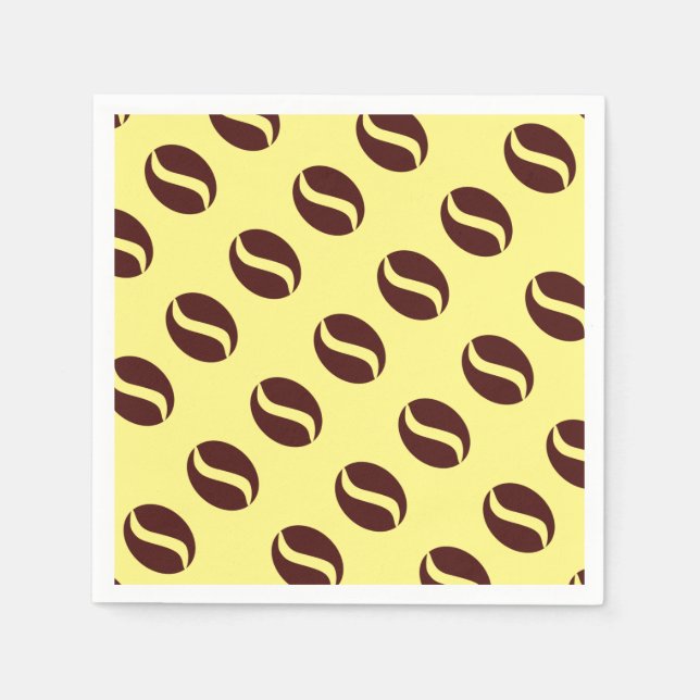 Serviette En Papier Haricot de café funky (Devant)