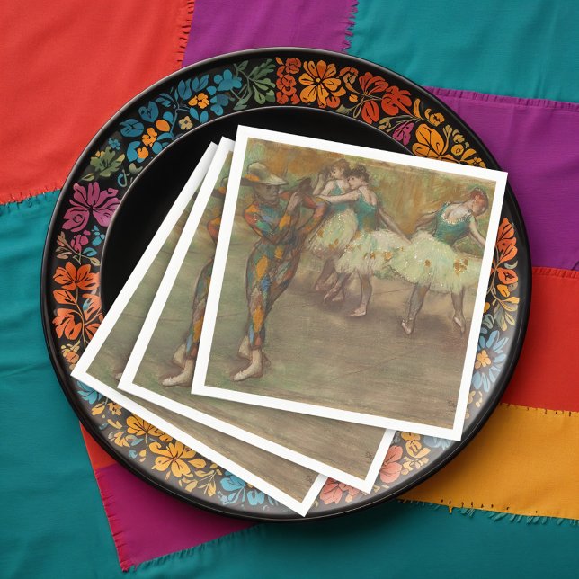 Serviette En Papier Harlequin Danse, Degas Art (Créateur téléchargé)