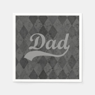Serviette En Papier Harlequin Gris Shades Papa Fête des pères
