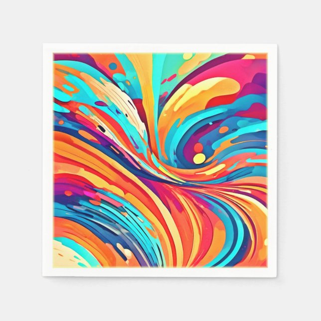 Serviette En Papier Harmonie énergétique sous forme (Devant)