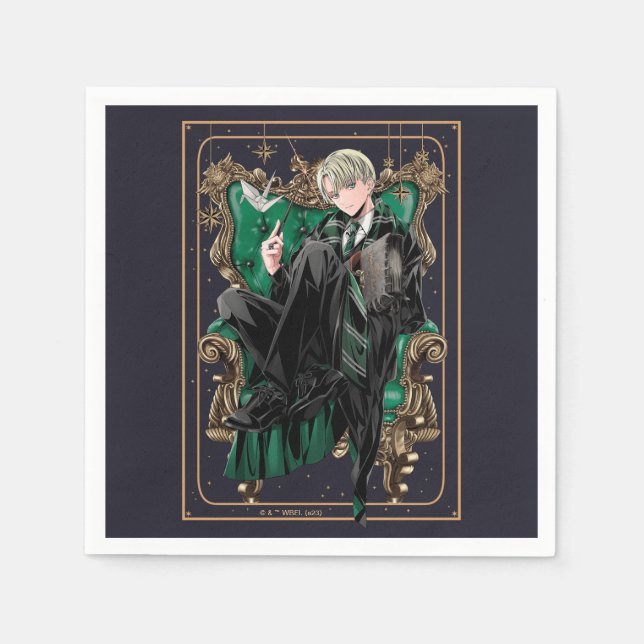 Serviette En Papier HARRY POTTER™ | Anime Draco Malfoy Assis (Devant)