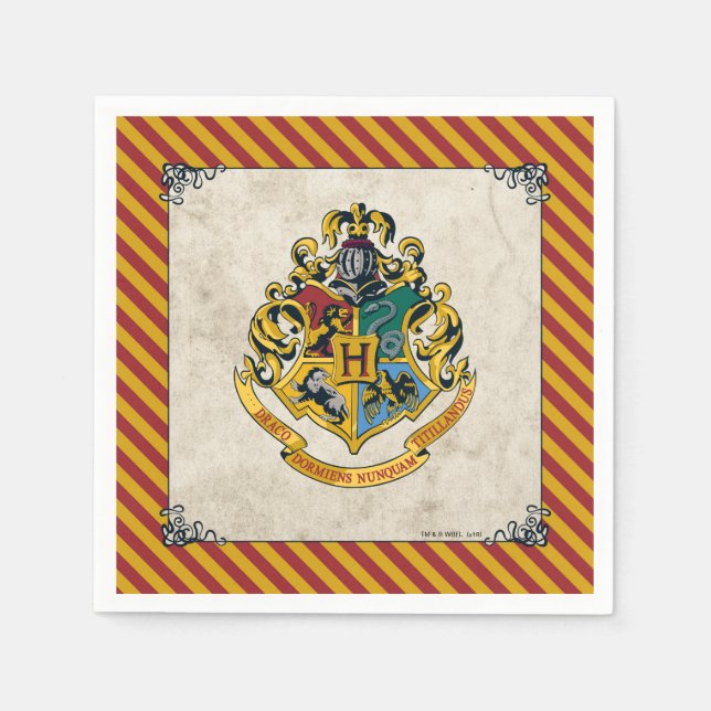 Serviette En Papier Harry Potter | Anniversaire de Poudlard (Devant)