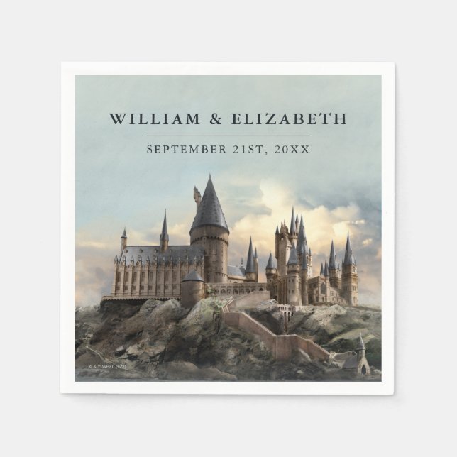 Serviette En Papier Harry Potter | Hogwarts Castle Mariage (Devant)