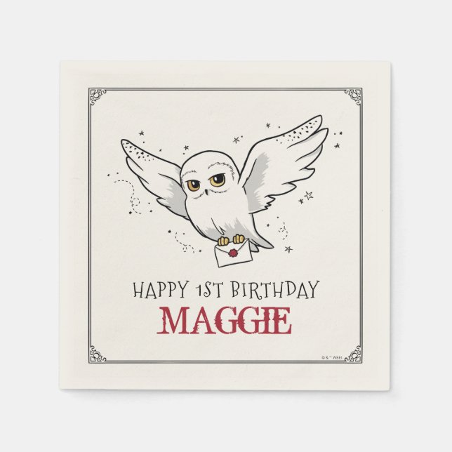 Serviette En Papier Harry Potter | Livraison spéciale d'anniversaire d (Devant)