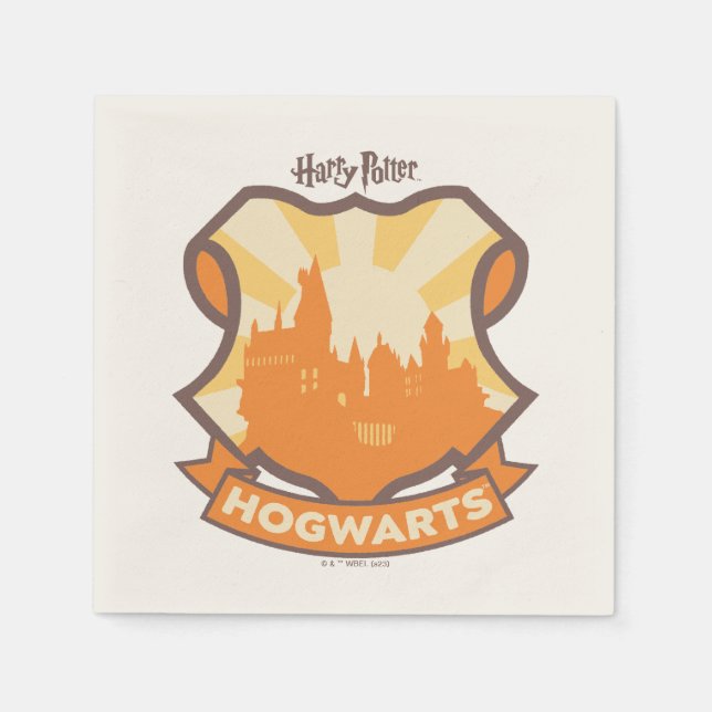 Serviette En Papier HARRY POTTER™ | Summer Magic HOGWARTS™ Crest (Devant)
