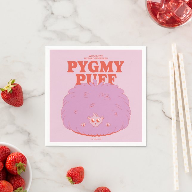 Serviette En Papier HARRY POTTER™ | Weasley's Wizard Pygmy Puff (En situation)
