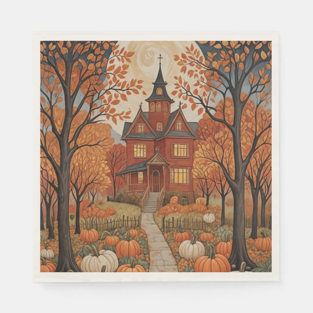 Serviette En Papier Harvest Haunt (Devant)
