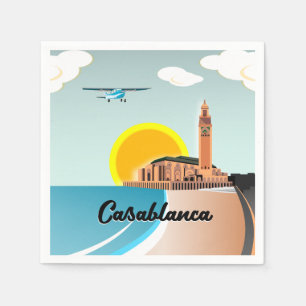 Serviette En Papier Hassan II Mosquée Casablanca Maroc