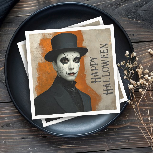 Serviette En Papier Haunted Halloween Adult Costume Party (Créateur téléchargé)