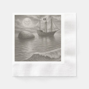 Serviette En Papier Hauntingly Elegant Pirate